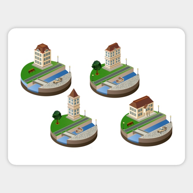 City Map Magnet by Wanda City